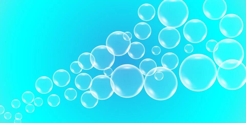 Soap Bubble Background Stock Illustration