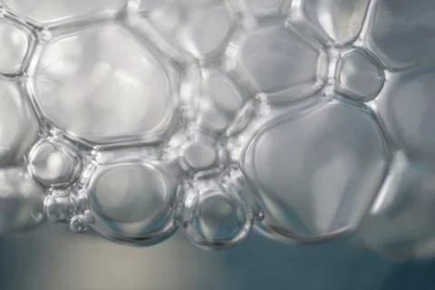 Soap bubble background image Foaming foam or shampoo Soft focus Stock Photos
