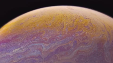 Soap Bubble Ball on black background Stock Footage 161253363