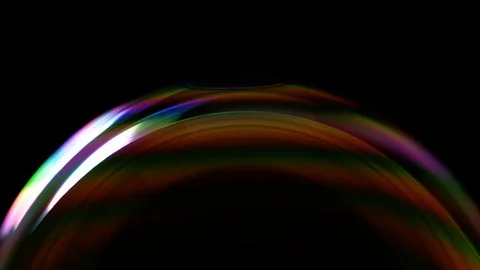 Soap bubble closeup isolated on black background bursts Stock Footage 128998461