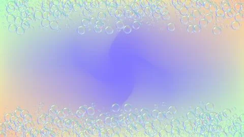 Soap bubble. Detergent bath foam and suds for bathtub. Shampoo. Stock Illustration