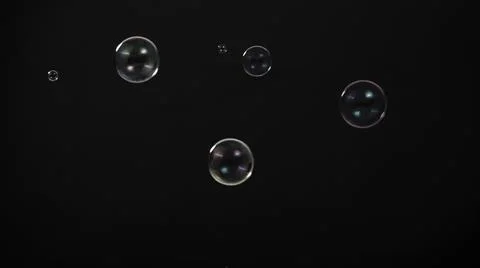 Soap bubble drop or Shampoo bubbles floating like flying in the air Stock Photos