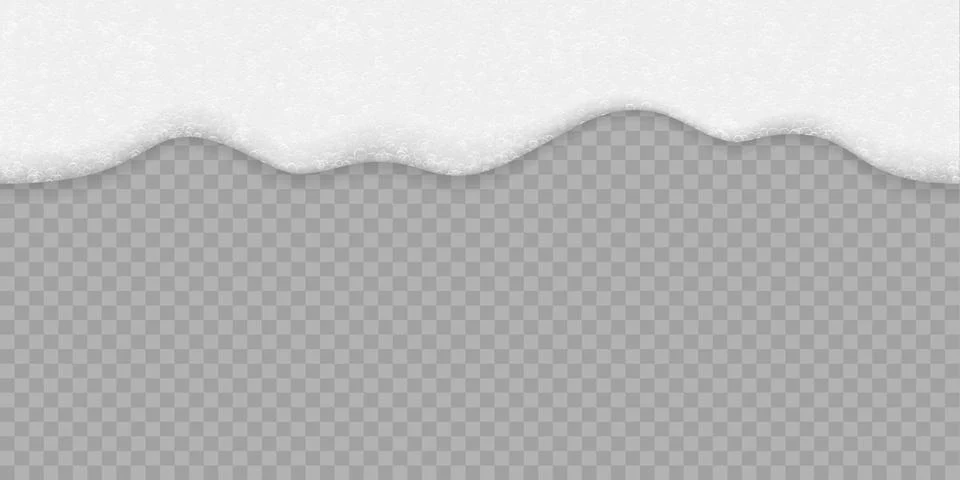 Soap bubble foam white background. Vector seamless beer, shampoo or sea water Stock Illustration
