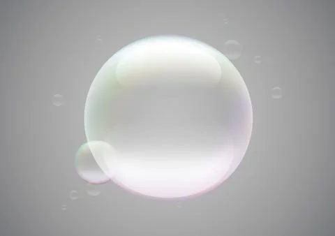 Soap bubble frame Stock Illustration