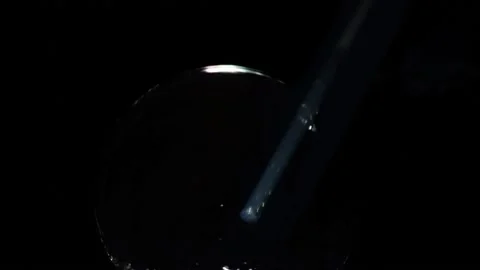 Soap bubble freezing slowly Stock Footage 132251018