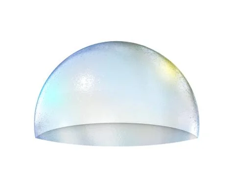 Soap bubble half Illustrazione stock