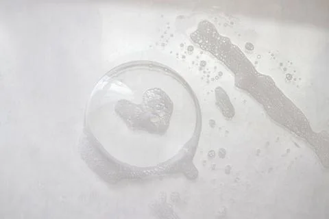 A soap bubble with a heart inside. the concept of love and romance Stock Photos