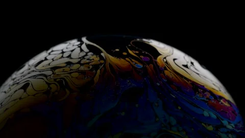 Soap Bubble Planet 7 Stock Footage 145785637