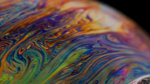 Soap Bubble Rainbow Multicolors Stock-Footage 124899443
