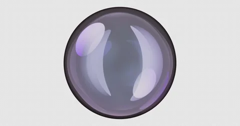 Soap bubble, rotation animation seamlessly loopable. 3D rendering isolated .. Video stock 276670002