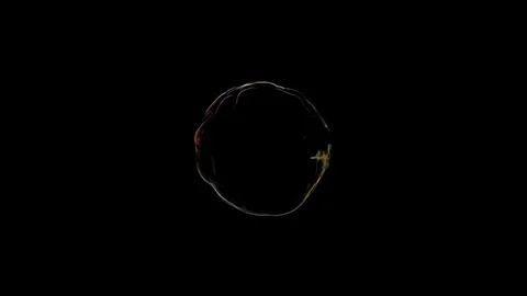 Soap bubble see through Stock Footage 105054525