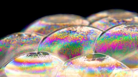 A soap bubble that shimmers in different colors 스톡 동영상 234113043