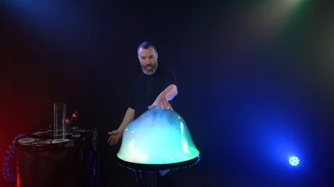 Soap bubble show Stock Footage 125691283