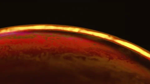 Soap bubble solar space macro world bright Stock Footage 233924273