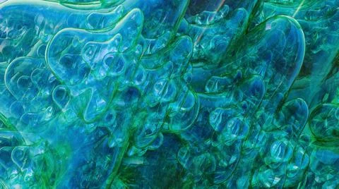 Soap bubble splash foam pastel colors packaging background abstract liquid 3D イラスト素材