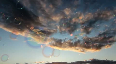 Soap Bubble Sunset Stock Footage 9429357