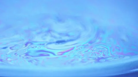 Soap bubble surface swirling movement Stock Footage 250026653