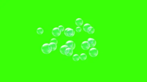 Soap Bubble Transition Trail – Green Screen FX Stock Footage 314023630