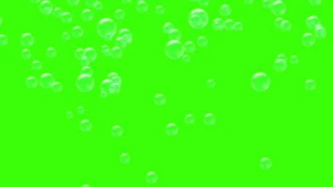 Soap Bubble Transition Trail – Green Screen FX Stock Footage 314023632