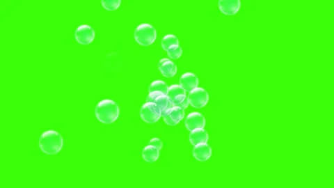 Soap Bubble Transition Trail – Green Screen FX Stock Footage 314023634