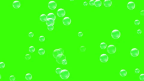 Soap Bubble Transition Trail – Green Screen FX Stock Footage 314023635