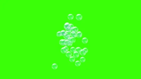 Soap Bubble Transition Trail – Green Screen FX Stock Footage 314023636