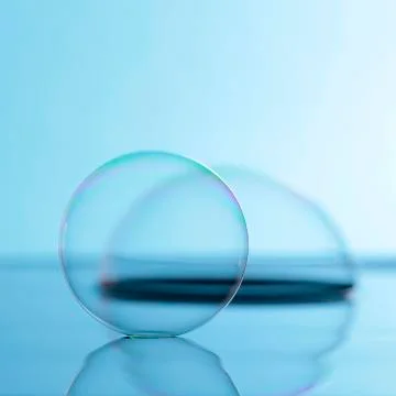 Soap bubble on the water Stock Photos