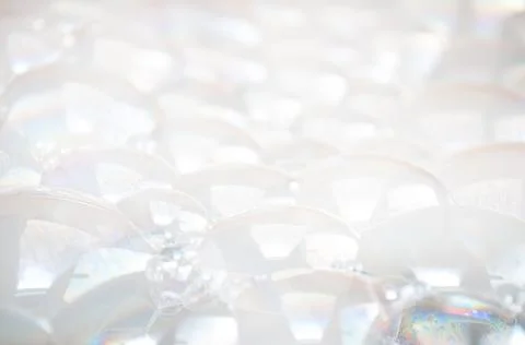 Soap bubble on a white background Stock Photos