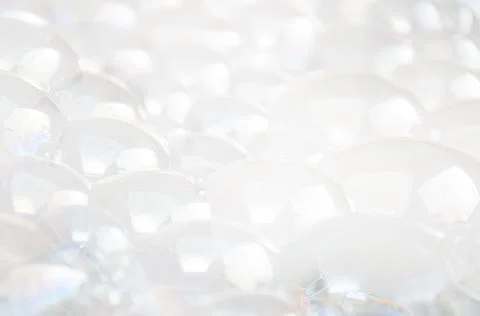 Soap bubble on a white background Stock Photos
