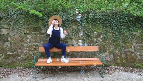 Soap bubbles (1/2) Vídeos de archivo 7904907