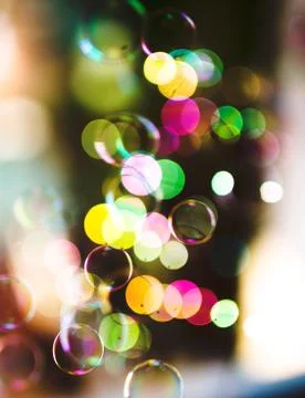Soap bubbles, abstract background Stock Photos