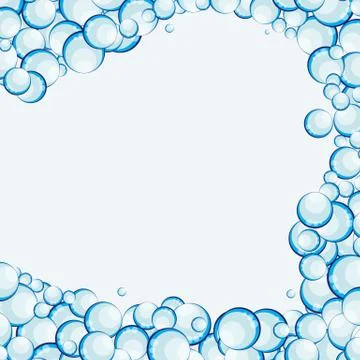 Soap Bubbles Abstract Background Vector Illustration Stock Illustration