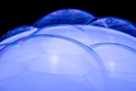 Soap bubbles with abstract pattern, close-up, macro photo, texture, pattern イラスト素材