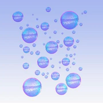Soap bubbles against the sky Stock Photos