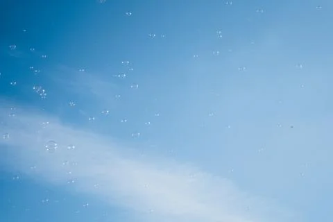 Soap bubbles in the air Stock Photos