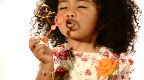 Soap bubbles and a rose: hard choise! Stock Footage 33110480