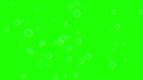 Soap bubbles animated soap balloon bubbles flying up green screen 4k looping Stock Footage 302885710