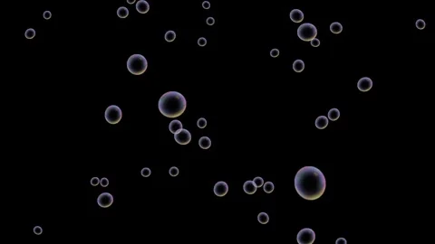 Soap bubbles animated soap balloon bubbles flying up green screen 4k looping Stock Footage 302885713