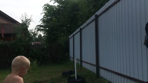 Soap bubbles are flying up Stock Footage 201836707