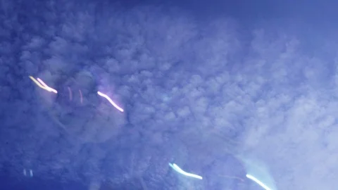 Soap bubbles on a background of blue sky. Stock Footage 116676806