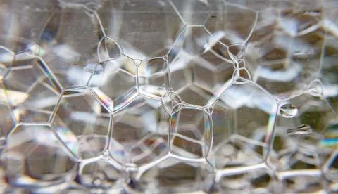 The a soap bubbles background, close up Stock Photos