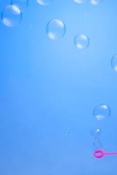 Soap bubbles background Stock Photos