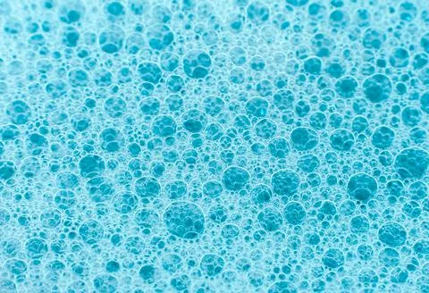 Soap bubbles background. Shampoo foam. Bubbles in the water Foto stock