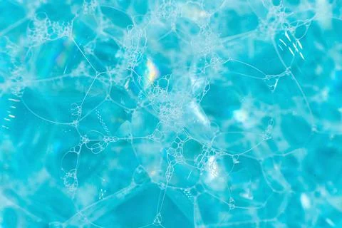 Soap bubbles background. Shampoo foam. Bubbles in the water Foto stock