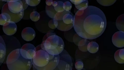 Soap bubbles on a black background. Stock Footage 148559234