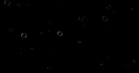 Soap bubbles on black Stock Footage