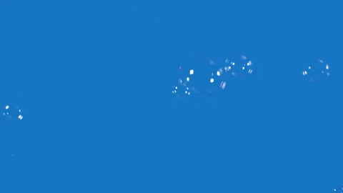 Soap Bubbles On Blue Background Vídeo Stock 270380538