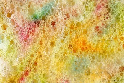 Soap bubbles colored rainbow background Stock Photos