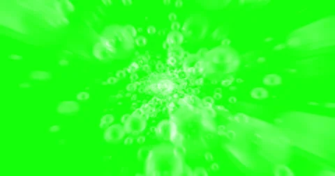 Soap bubbles explode on chroma key green screen background Stock Footage 292904910
