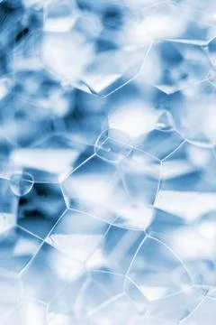 Soap bubbles extreme closeup Stock Photos